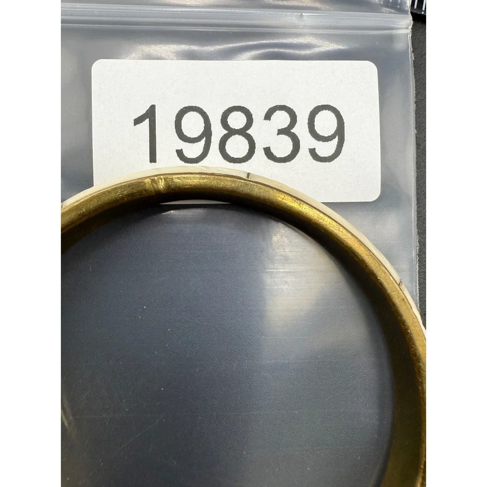 Vintage Gold Tone Carved Bangle Brass Tone‎ 8.5